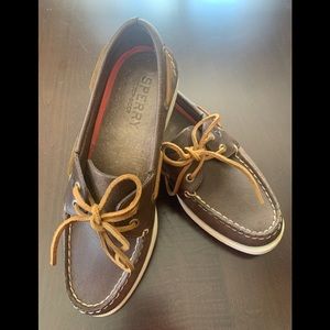 Sperry top-spider leather boat shoe